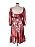 uncle frank Paisley Red Casual Dress Size S - photo 2