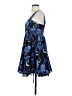 Candie's 100% Polyester Paisley Blue Cocktail Dress Size M - photo 5