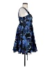 Candie's 100% Polyester Paisley Blue Cocktail Dress Size M - photo 4