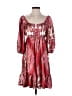 uncle frank Paisley Red Casual Dress Size S - photo 1