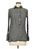 Max Studio Houndstooth Gray Long Sleeve Button-Down Shirt Size M - photo 1