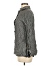 Max Studio Houndstooth Gray Long Sleeve Button-Down Shirt Size M - photo 5