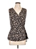 Weston Brown Sleeveless Blouse Size L - photo 1