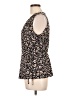 Weston Brown Sleeveless Blouse Size L - photo 5