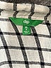 dip Checkered-gingham Ivory Short Sleeve Blouse Size 16 - photo 7