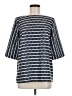 Lauren Moffatt 100% Polyester Blue 3/4 Sleeve Top Size M - photo 1