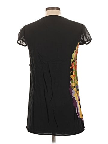 Kensie Short Sleeve Silk Top (view 2)