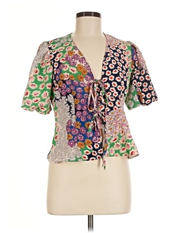 Topshop Short Sleeve Blouse (view 1)