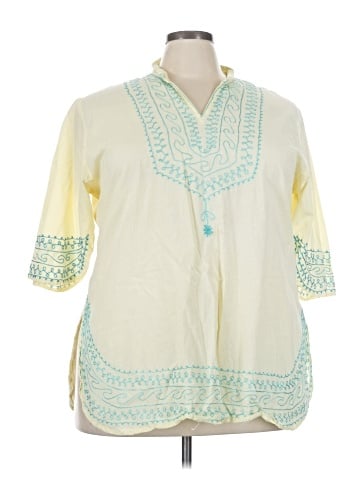 Highness 3/4 Sleeve Button-Down Shirt (view 2)