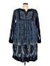 White Mark Paisley Blue Casual Dress Size 3X (estimated) - photo 1