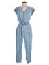 Reistor 100% Tencel Solid Blue Jumpsuit Size XL - photo 1