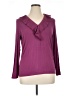 Chaps Purple Long Sleeve Blouse Size 1X - photo 1