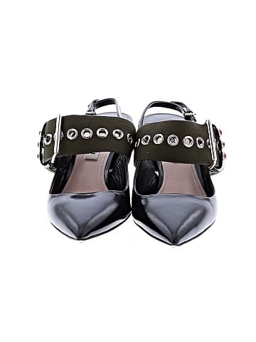 Miu Miu Patent Leather Sling Back Heels (view 2)