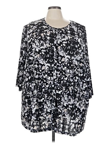 Logo Layers 3/4 Sleeve Blouse (view 1)