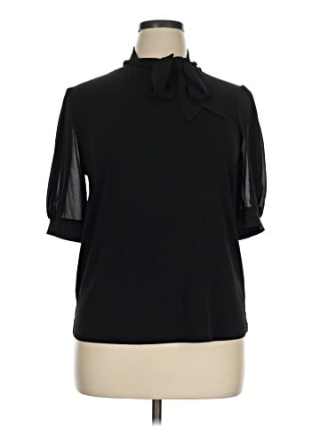 Cable & Gauge Short Sleeve Blouse (view 1)