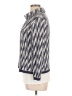 Volcom 100% Cotton Chevron-herringbone Blue Cardigan Size 10 - photo 5