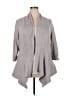 89th & Madison 100% Polyester Gray Cardigan Size 2X - photo 1
