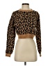 Full Circle Trends With Love 100% Acrylic Animal Print Brown Pullover Sweater Size S - photo 1