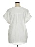 Peach 100% Polyester White Short Sleeve Blouse Size 1X - photo 2