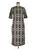 ROAM Print Gray Casual Dress Size XL - photo 1