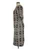 ROAM Print Gray Casual Dress Size XL - photo 5