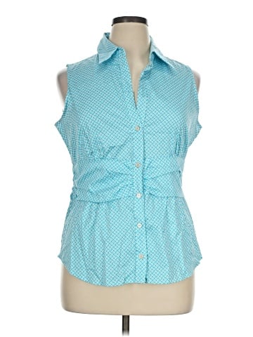 New York & Company Sleeveless Button-Down Shirt (view 1)