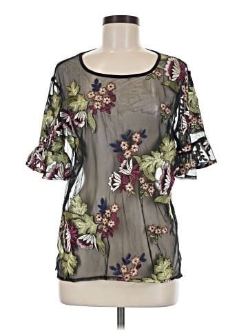 Ruff Hewn Short Sleeve Blouse (view 1)