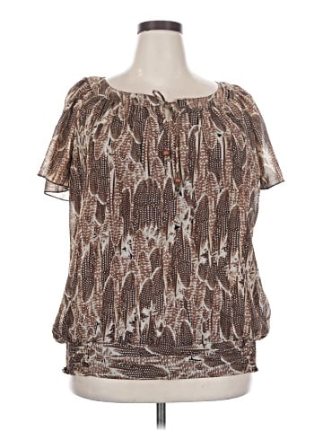 Sara Michelle Short Sleeve Blouse (view 1)