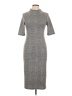 Popular Basics Houndstooth Gray Casual Dress Size L - photo 1