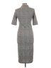 Popular Basics Houndstooth Gray Casual Dress Size L - photo 2