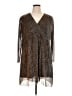 Serra Metallic Brown Cocktail Dress Size XL - photo 1