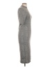 Popular Basics Houndstooth Gray Casual Dress Size L - photo 4