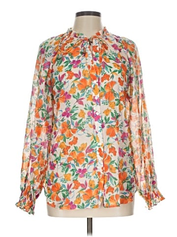 Olivaceous Long Sleeve Blouse (view 1)