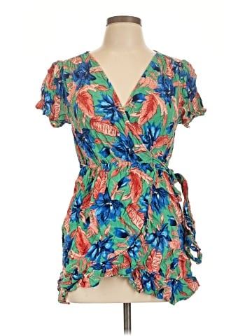 Zara Basic Short Sleeve Blouse (view 1)