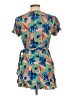 Zara Basic Tropical Blue Short Sleeve Blouse Size L - photo 2