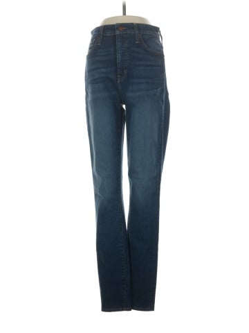 Madewell Tall Curvy High-Rise Skinny Jeans in Moreaux Wash (view 1)