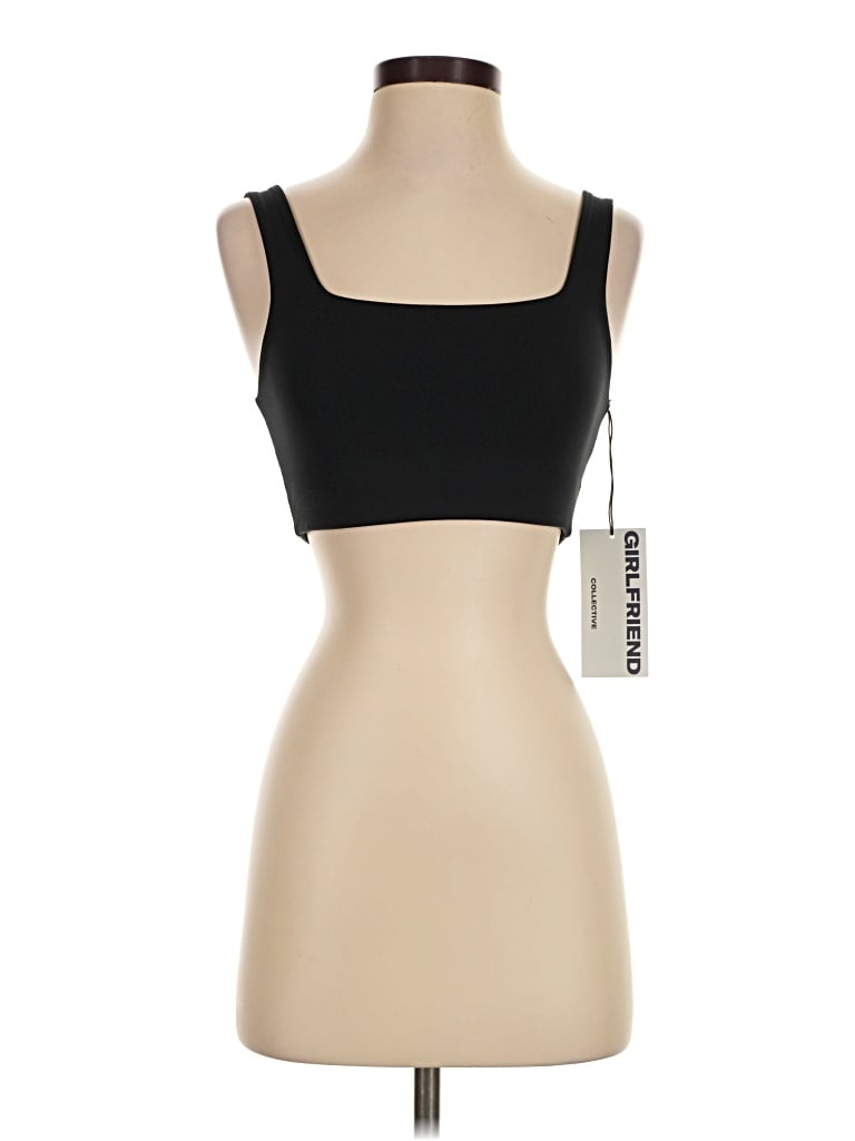 Girlfriend Collective Tube Top Black Strapless Neckline Tops