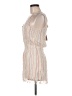 Becca Stripes Ivory Casual Dress Size M - photo 5