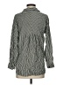 Bobeau 100% Rayon Stripes Silver 3/4 Sleeve Blouse Size S - photo 2