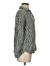 Bobeau 100% Rayon Stripes Silver 3/4 Sleeve Blouse Size S - photo 4