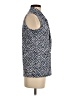 MICHAEL Michael Kors Blue Sleeveless Button-Down Shirt Size S - photo 4