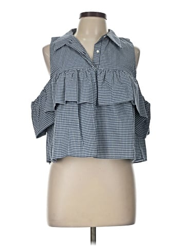 Trafaluc by Zara Sleeveless Button-Down Shirt (view 1)