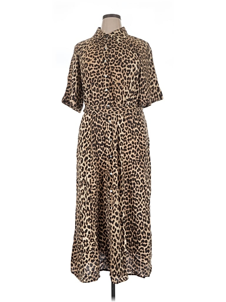 Pre-owned H&m Casual Dress In Brown
