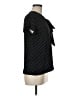 Noir Polka Dots Black Short Sleeve Blouse Size M - photo 4
