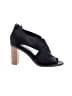 Via Spiga 100% Leather Black Sandals Size 6 - photo 1