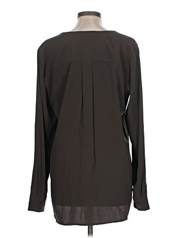 Vince. Long Sleeve Silk Top (view 2)