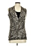 Isabella Rodriguez Gray Sleeveless Blouse Size M - photo 1