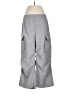 Shein 100% Polyester Solid Gray Cargo Pants Size M (petite) - photo 1