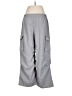Shein 100% Polyester Solid Gray Cargo Pants Size M (petite) - photo 2