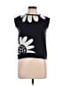 Victoria Beckham for Target 100% Polyester Floral Graphic Black Sleeveless Top Size XL - photo 1
